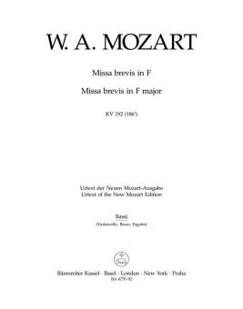 Missa brevis en fa majeur KV 192 (186f) 