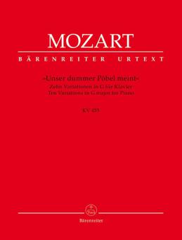 Unser dummer Pöbel meint. Dix variations en sol majeur KV 455 Standard