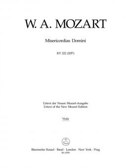 Misericordias Domini KV 222 (205a) 