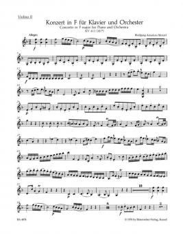 Concerto No. 11 en fa majeur KV 413 (387a) 