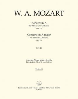 Concerto No. 12 en la majeur KV 414 