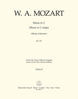 Messe en ut majeur KV 337 