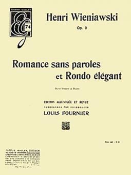 Romance sans paroles et Rondo élégant Op. 9 