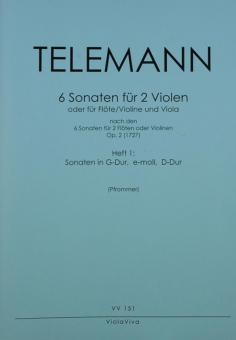6 Sonaten op. 2 Band 1 (Neue Edition) 