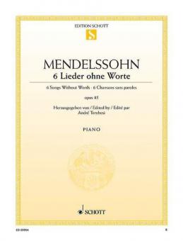 6 Chansons sans paroles op. 102 Standard