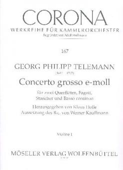 Concerto Grosso E Minor TWV 52:E2 