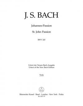 Passion selon St. Jean BWV 245 