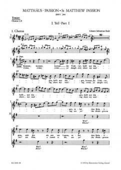 Passion selon St. Matthieu BWV 244 