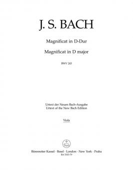 Magnificat en ré majeur BWV 243 