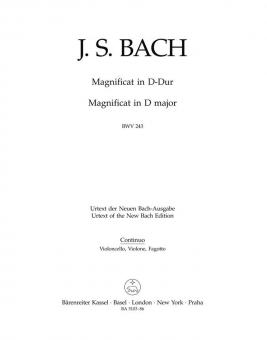 Magnificat en ré majeur BWV 243 