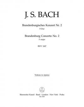 Concerto brandebourgeois No. 2 en fa majeur BWV 1047 