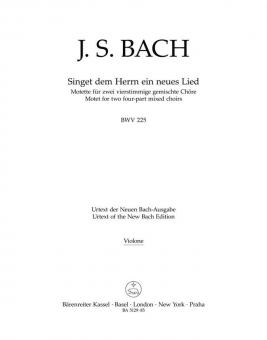 Singet dem Herrn ein neues Lied BWV 225 