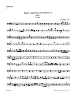 Fürchte dich nicht, ich bin bei dir BWV 228 
