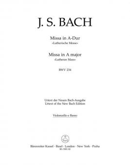 Missa en la majeur BWV 234 