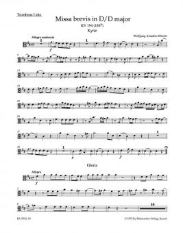 Missa brevis en ré majeur KV 194 (186h) 