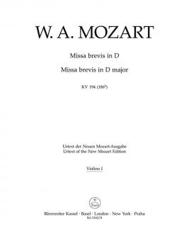 Missa brevis en ré majeur KV 194 (186h) 