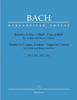 Sonates en sol majeur, mi mineur, fugue en sol mineur BWV 1021, 1023, 1026 Standard