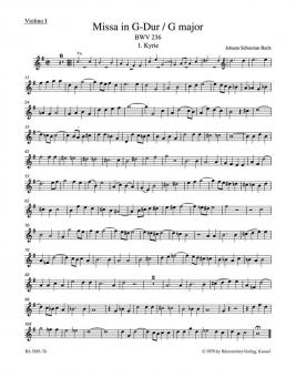 Missa en sol majeur BWV 236 