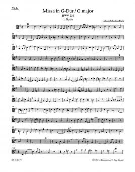 Missa en sol majeur BWV 236 