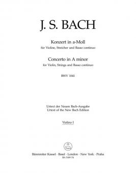 Concerto en la mineur BWV 1041 