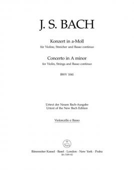 Concerto en la mineur BWV 1041 