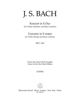Concerto en mi majeur BWV 1042 