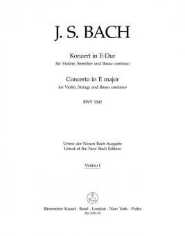 Concerto en mi majeur BWV 1042 