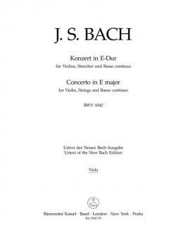 Concerto en mi majeur BWV 1042 