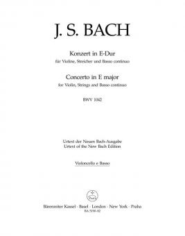 Concerto en mi majeur BWV 1042 
