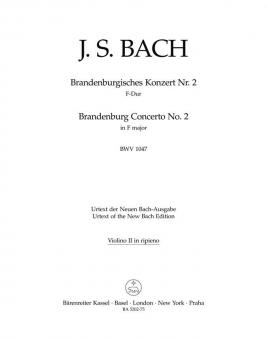 Concerto brandebourgeois No. 2 en fa majeur BWV 1047 
