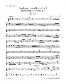 Concerto brandebourgeois No. 4 en sol majeur BWV 1049 