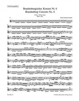 Concerto brandebourgeois No. 6 en si bémol majeur BWV 1051 