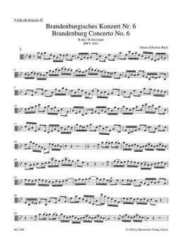 Concerto brandebourgeois No. 6 en si bémol majeur BWV 1051 
