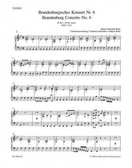 Concerto brandebourgeois No. 6 en si bémol majeur BWV 1051 