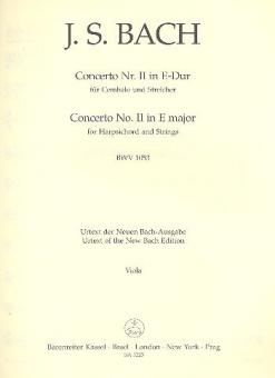 Concerto No. 2 en mi majeur BWV 1053 