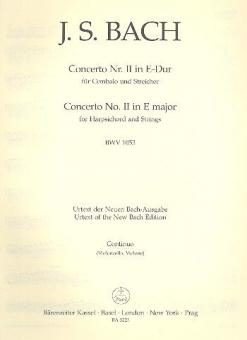 Concerto No. 2 en mi majeur BWV 1053 
