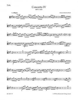 Concerto No. 4 en la majeur BWV 1055 