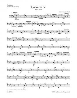Concerto No. 4 en la majeur BWV 1055 