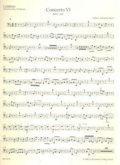 Concerto No. 6 en fa majeur BWV 1057 
