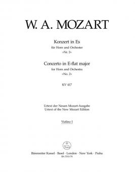 Concerto No. 2 en mi bémol majeur KV 417 