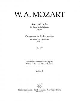 Concerto No. 4 en mi bémol majeur KV 495 
