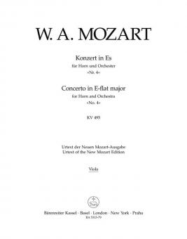 Concerto No. 4 en mi bémol majeur KV 495 