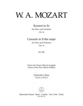 Concerto No. 4 en mi bémol majeur KV 495 