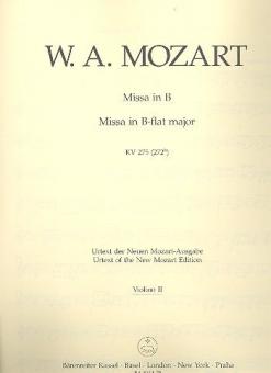 Missa brevis en si bémol majeur KV 275 (272b) 