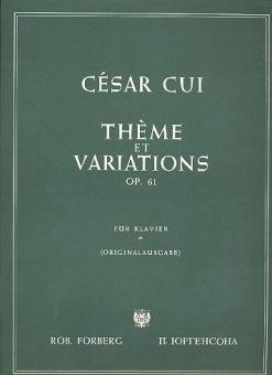 Thème et variation, op.61 