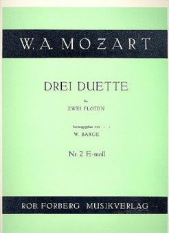 Drei Duette für 2 Flöten - Nr. 2 e-moll 