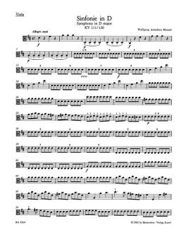 Symphonie en ré majeur KV 111, 120 (111a) 