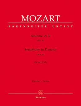 Symphonie No. 4 en ré majeur KV 81 (73l) 
