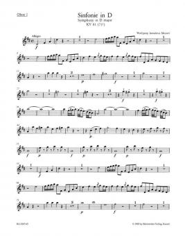 Symphonie en ré majeur KB 81 (73l) 