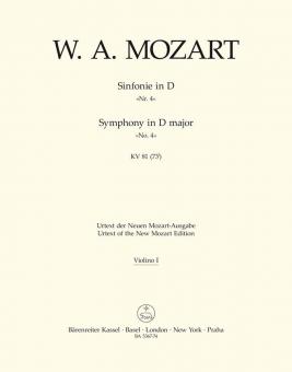 Symphonie en ré majeur KB 81 (73l) 
